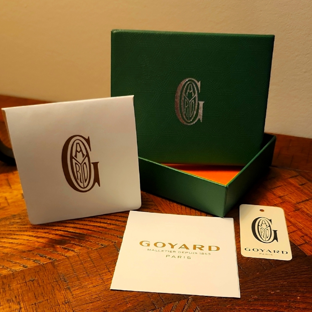 Goyard Green Box with Cloth 5x4 Inches